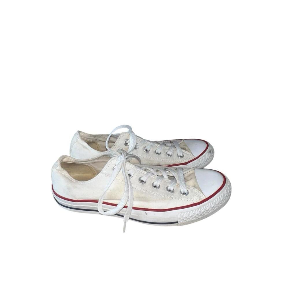 Converse All Star Low Top White Unisex Sneakers Men's Size 6/womens Size‎ 8